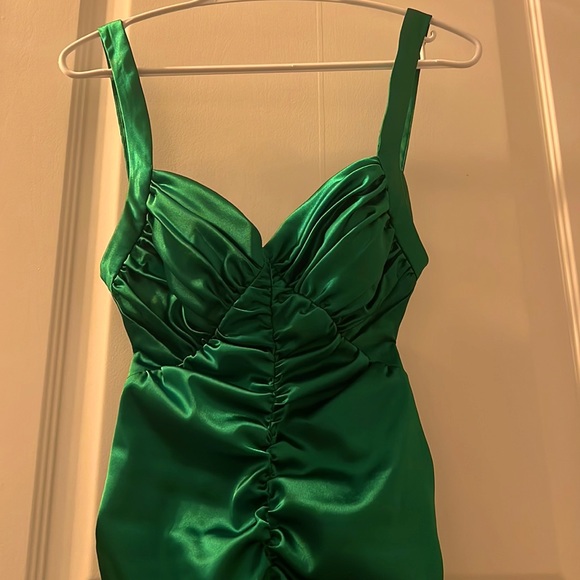 Green silk dress - Zam Zam by NIKI LIVAS - Picture 2 of 6